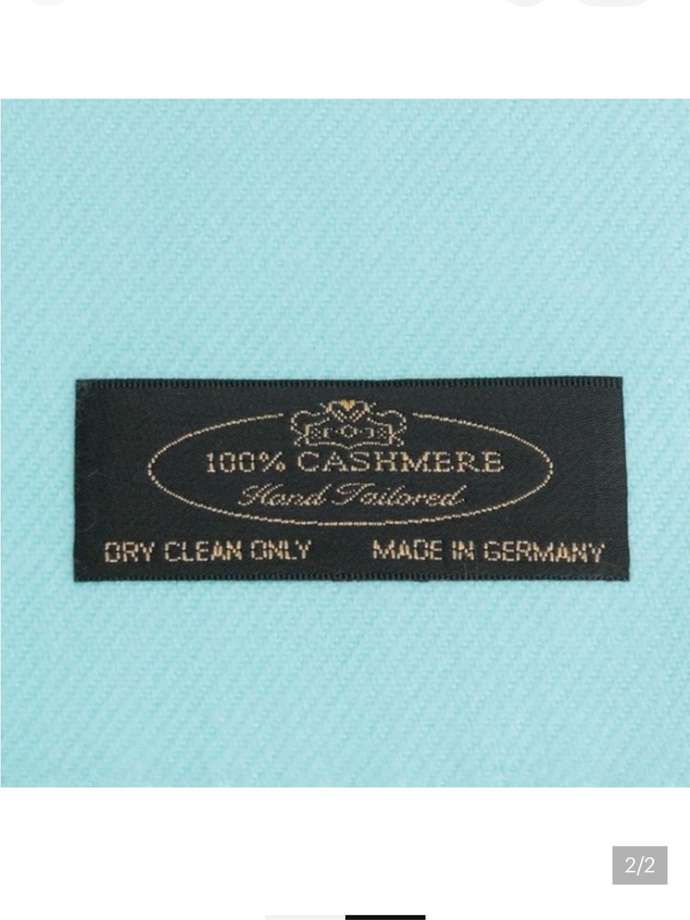 Brand New Turquoise Cashmere Scarf